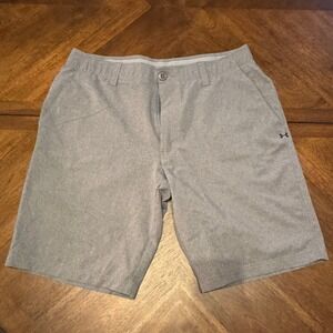 Under Armour Mens Gray Golf Shorts Lightweight Athletic Casual‎ |N1